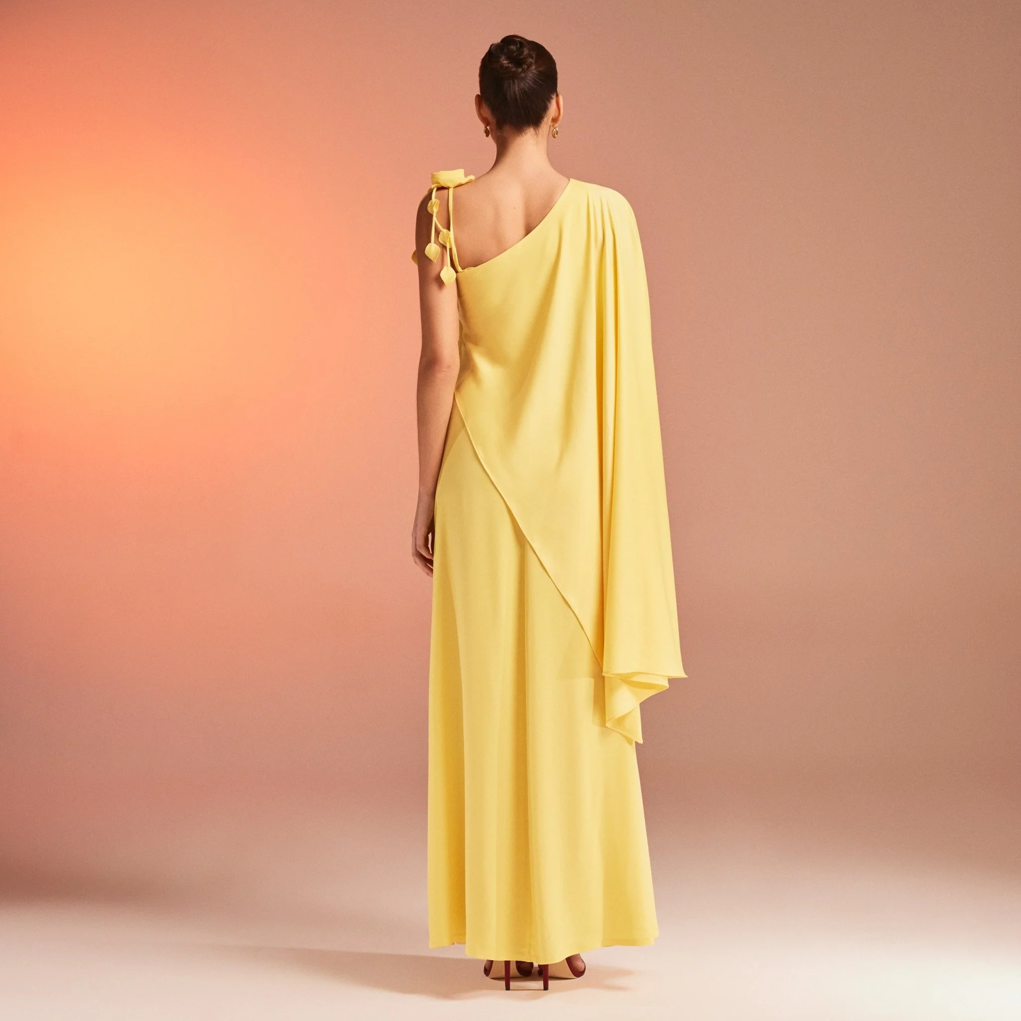 Maxi Kaftan with One Detailed Shoulder - Image 3