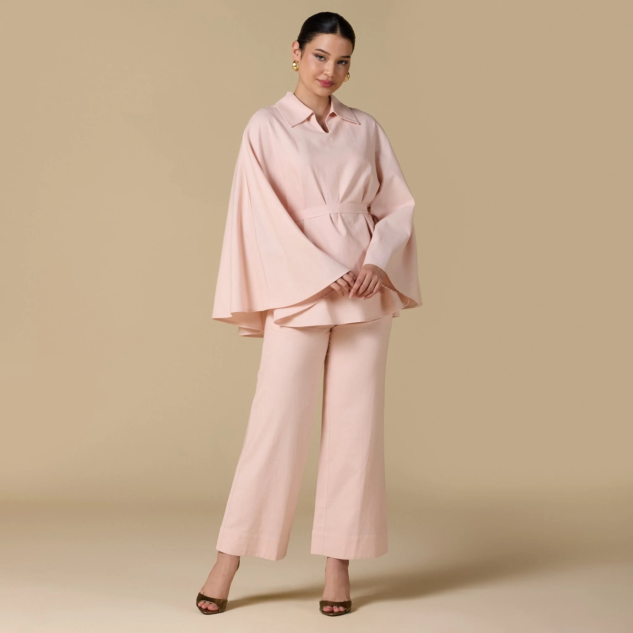 Flowy long sleeve linen top - Image 5
